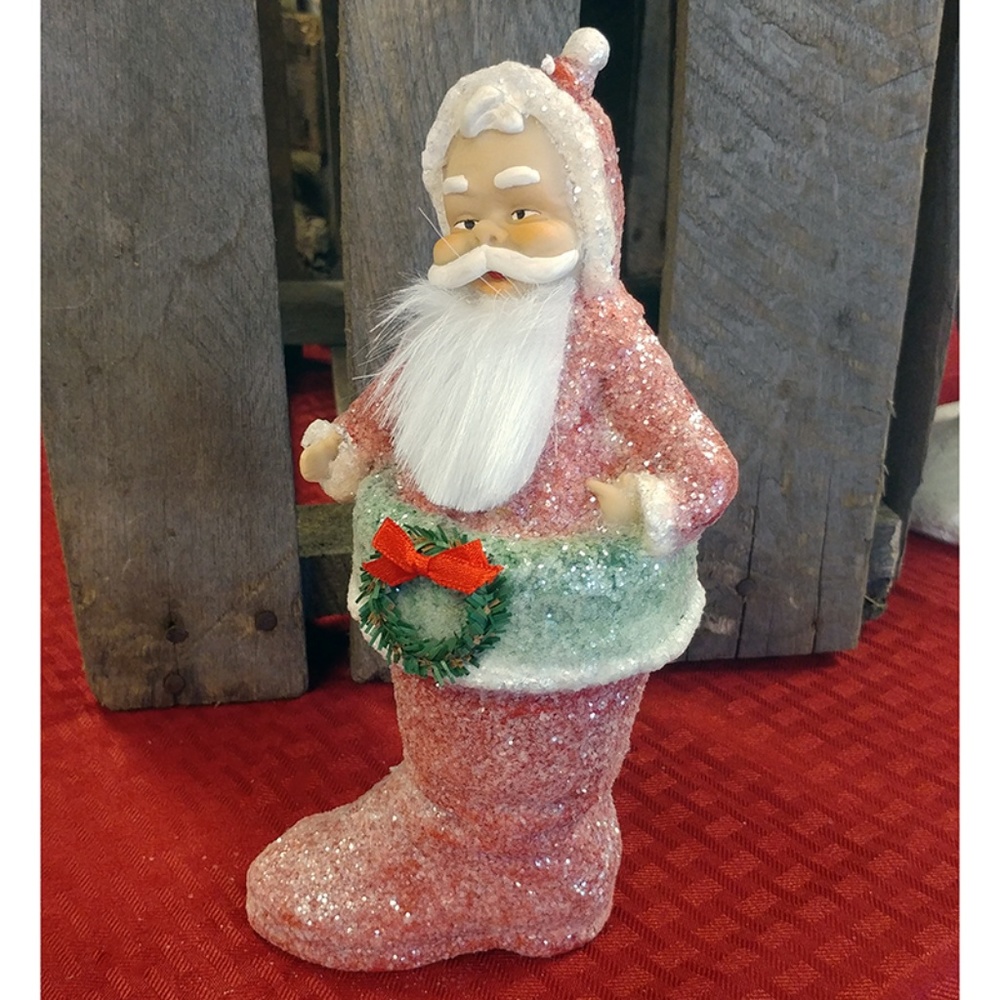 Booted Up Santa Figurine